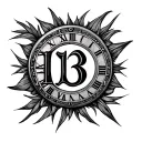 13 Roman Numeral tattoo design idea