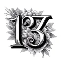 13 Roman Numeral tattoo design idea