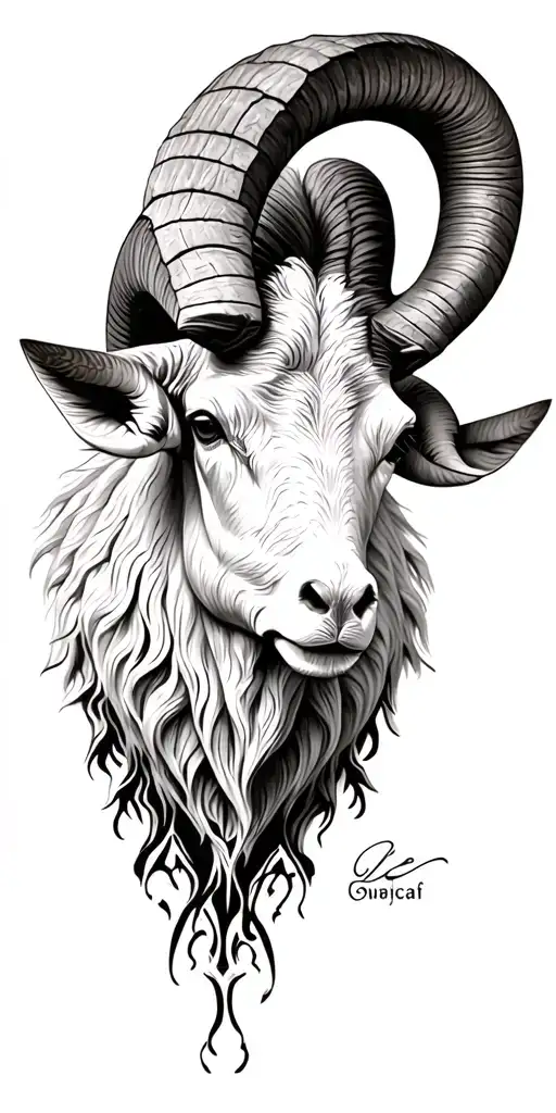 aries ram tattoo design idea