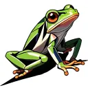 tree frog tattoo design idea