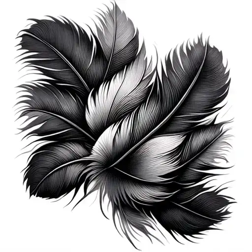 Turkey Feather tattoo design idea