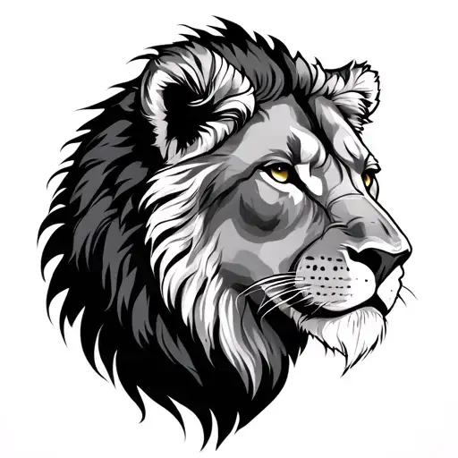 Christian Lion tattoo design idea