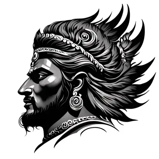 "Hima Arjun" Lord Shiva Trishul tattoo design idea