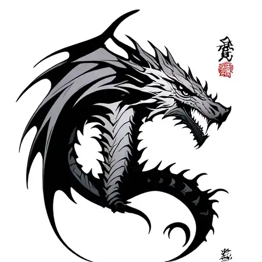 Skyrim dragon language tattoo design idea