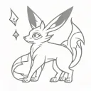devil Umbreon tattoo design idea