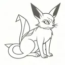 devil Umbreon tattoo design idea