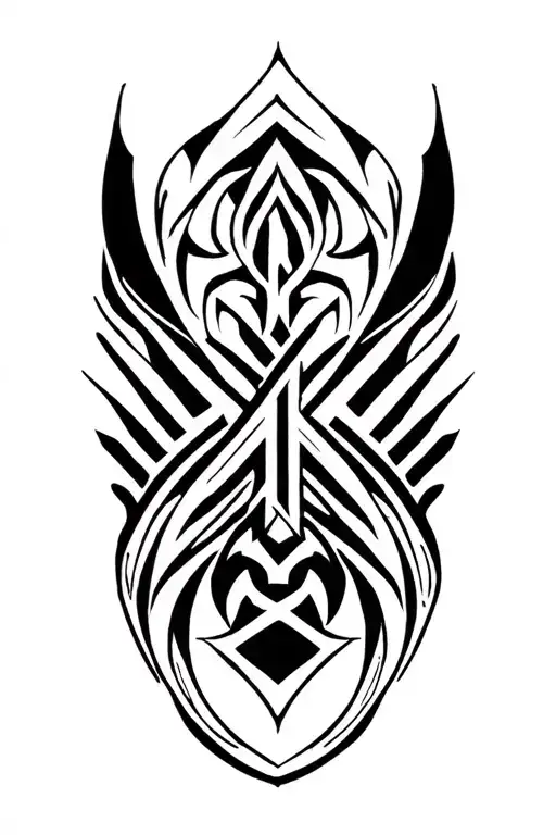 "Lyke" a nordic viming tribal tattoo   tattoo design idea
