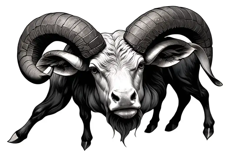 Aries Taurus Cusp tattoo design idea
