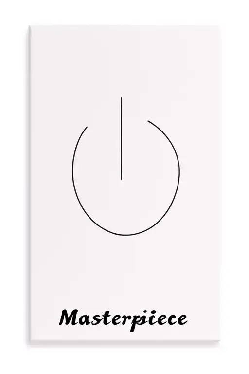 art canvas with "Masterpiece" written next to the bottom tattoo design idea