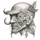 keep quiet tattoo design idea