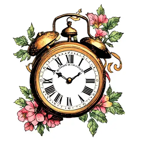 vienna waits for you with clock ticking tattoo design idea