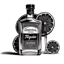 Tequila Bottle tattoo design idea