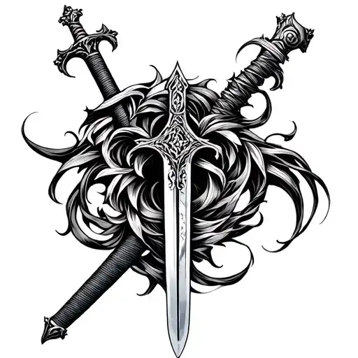 Czech sword tattoo design idea