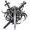 Czech sword tattoo design idea