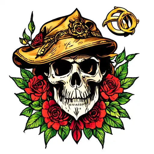 lord of the rings, sailor Jerry style  tattoo design idea