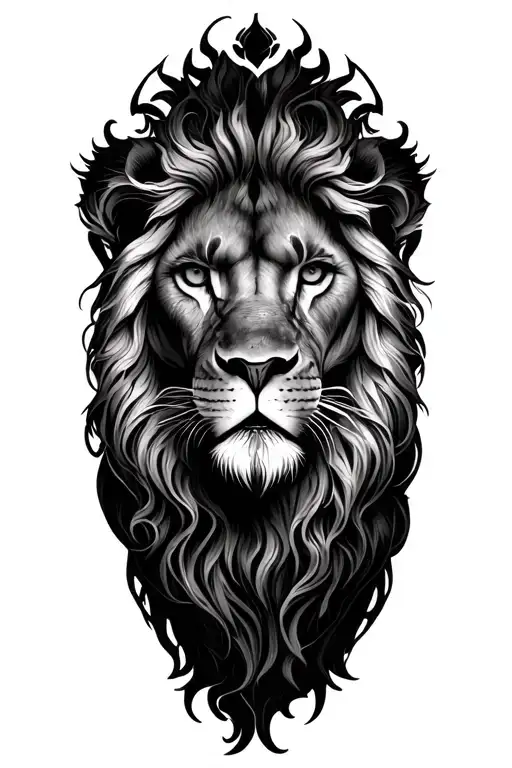 Shoulder tattoo and arm serious lion to the center search rose of the wind warrior mandalas spatanosis tattoo design idea