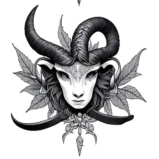 Libra Aries tattoo design idea