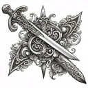 Bible Sword tattoo design idea