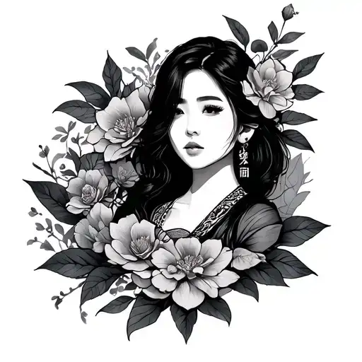 Korean tattoo design idea