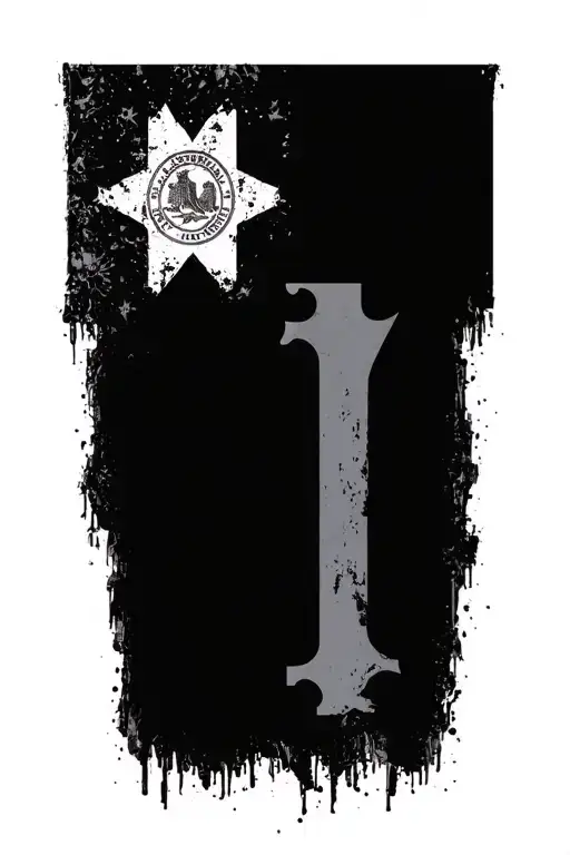 Tennessee state flag tattoo design idea