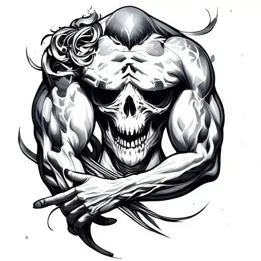 On Triceps tattoo design idea