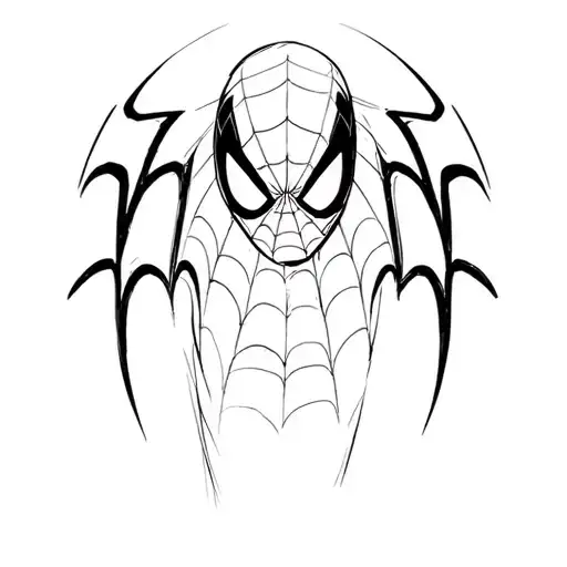 999 with spiderman logo behind  tattoo design idea