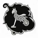 A Celtic knotwork design incorporating elements of Guinness and motorbikes tattoo design idea