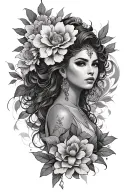 Oshun tattoo design idea