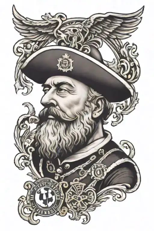 Vasco da Gama, Manchester United, Football Club logo tattoo design idea