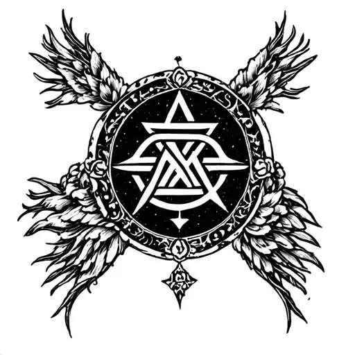 Yahweh is Salvation tattoo design idea