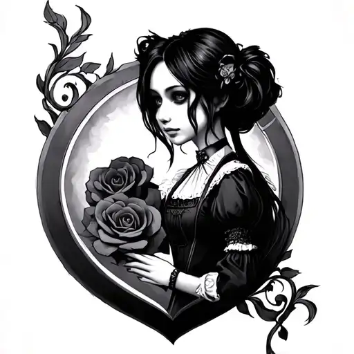alice madness returns love tattoo design idea