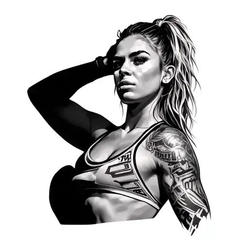 Rhea Ripley WWE tattoo design idea