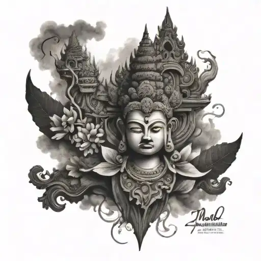 Cambodia tattoo design idea