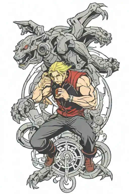 fullmetal alchemist tattoo design idea