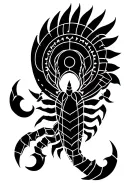 virgo and Scorpio tattoo design idea