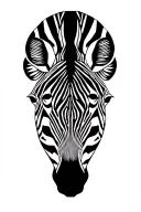 Zebra Mandela tattoo design idea