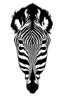 Zebra Mandela tattoo design idea