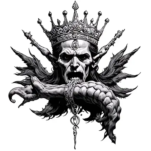 king of penises,veiny,gigantic,slaves tattoo design idea