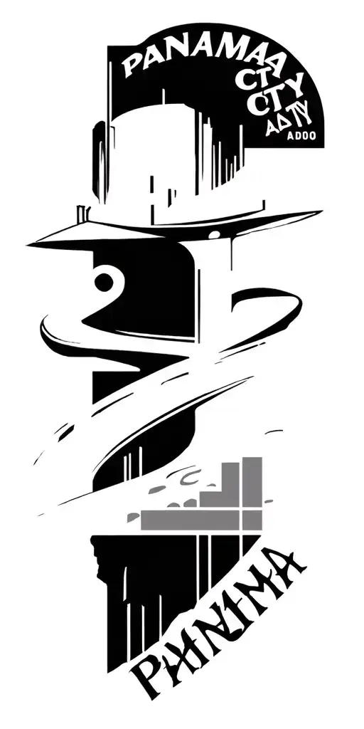 Panama City Panamá tattoo design idea