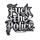 fuck the police font tattoo design idea
