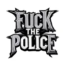 fuck the police font tattoo design idea
