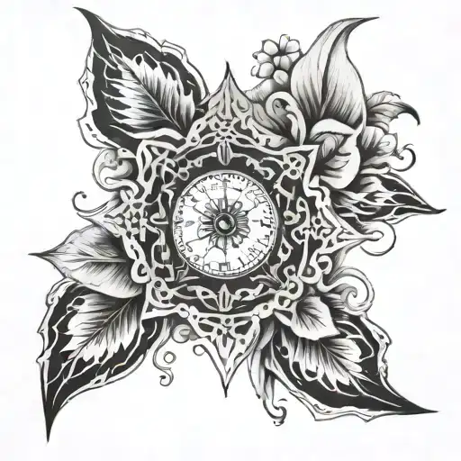 pain time healing tattoo design idea