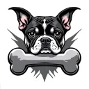 Dog Bone tattoo design idea