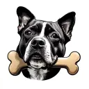 Dog Bone tattoo design idea