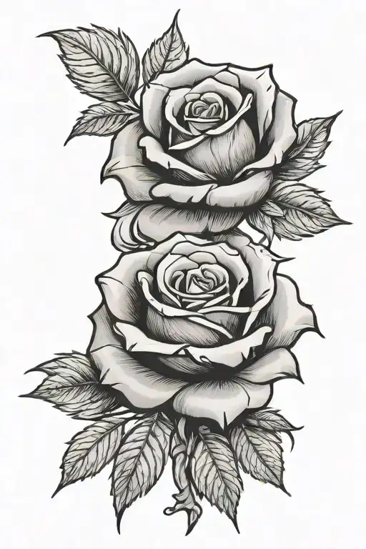100 dollar bills as a rose tattoo tattoo design idea