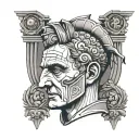 Julius Caesar tattoo design idea