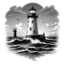 Lighthouse tattoo design idea