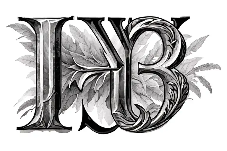 Roman numeral 13 tattoo design idea