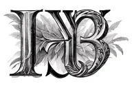 Roman numeral 13 tattoo design idea