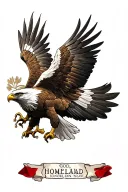 "God, Honor Homeland" Polish Eagle tattoo design idea